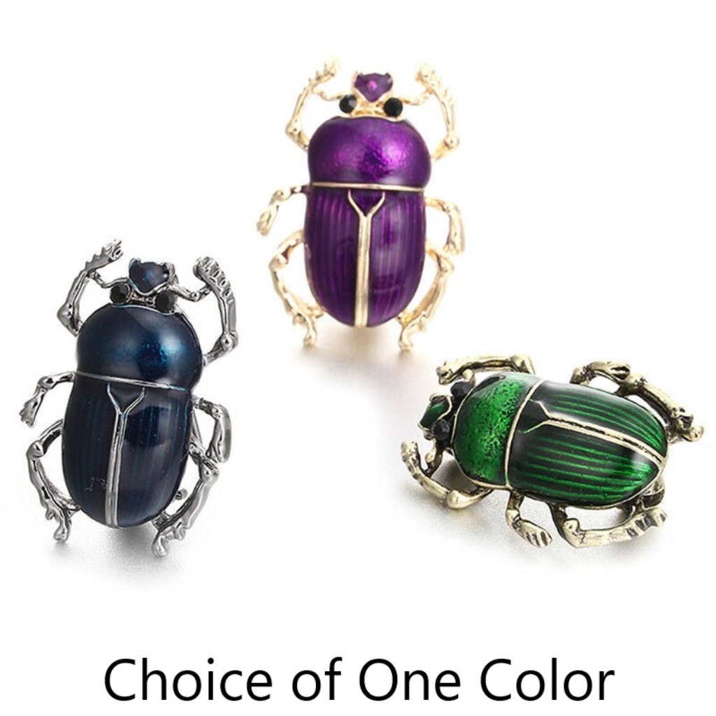 Scarab Brooch Choice Of Color Nwt-